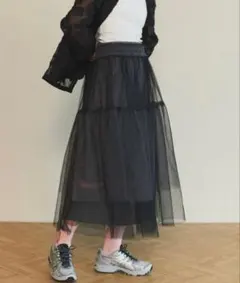 メゾンスペシャル　レイヤードAラインスカート　maison specialのサムネイル