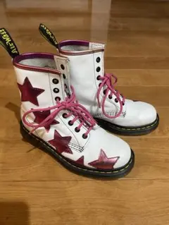 Dr. Martens ホワイト 厚底ハイカットブーツ ドクターマーチン JADON 厚底 ブーツ 8ホールブーツ White (Dr.Martens