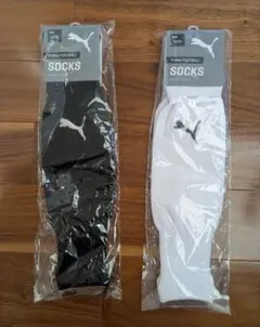 PUMA 　2足セット　プーマ　サッカー　ソックス　ストッキングスリーブ　フリー