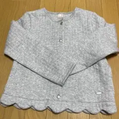 新品！petit main グレー スカラップジャケット　アウター