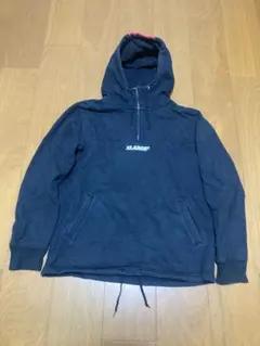 XLARGE ハーフジップパーカー 黒 Mサイズ
