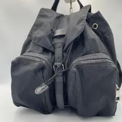 【美品】GUCCI ナイロン　リュック　GG柄　人気デザイン　黒　ユニセックス