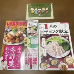 レタスクラブ1月号　おまけでSNOOPY卓上カレンダー