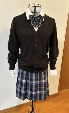 ユニクロ　ロングニットカーディガン　Sサイズ チャコールグレー