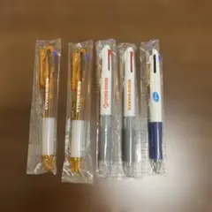 3色ボールペン 黒・赤・青インク 製薬会社 ノベルティ 5本 まとめ売り