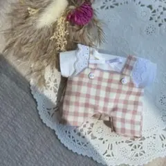 すのチルぬい服 シャツ サロペットセット