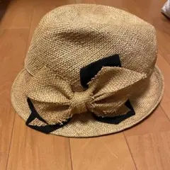 CA4LA 麦わら帽子 リボン ストローハット