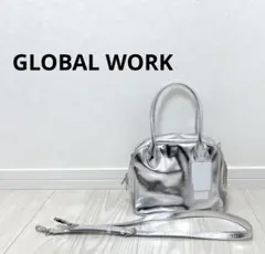 新品 GLOBAL WORK スペ軽2WAY スクエアボストンバック シルバーのサムネイル