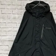 コロンビア　マウンテンパーカー　ブラックL ロゴ刺繍アウトドア0219