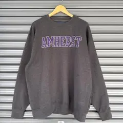 【美品】Blue84 アムハースト大学 カレッジロゴ スウェット チャコール