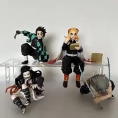 鬼滅の刃 ぬーどるストッパーフィギュア 4体セット 炭治郎 煉獄 伊之助 禰豆子