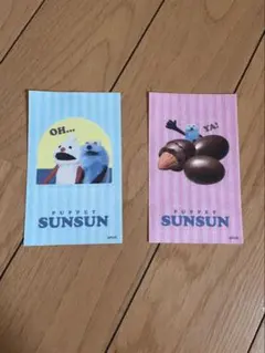 PUPPET SUNSUN オリジナルステッカー 2枚セット