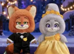 即日発送 TOPTOY ズートピア　ぬいぐるみ　ニック ジュディ、スーツ