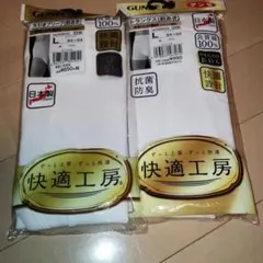 新品！グンゼ 快適工房 抗菌防臭 天引ブリーフ＆トランクス L