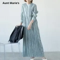 Aunt Marie's ワッシャーロングスリーブワンピース