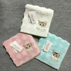 sale ３枚 ポール&ジョー ヌネット 猫 ハンドタオル
