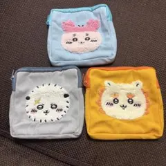 ちいかわ刺繍ポーチ3個セット