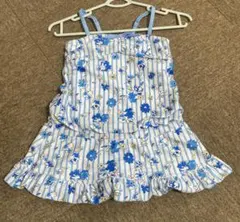 女の子用フリル付きワンピース水着140㎝