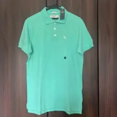 新品　Abercrombie & Fitch ミントグリーン ポロシャツ M