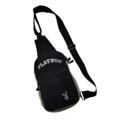 PLAYBOY プレイボーイ ボディバッグ ワンショルダーバッグ 黒 ラビット