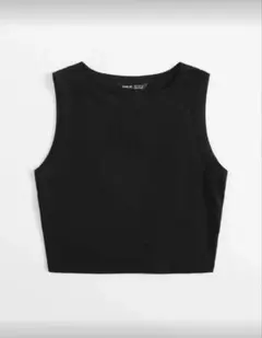 黒 タンクトップ ノースリーブ