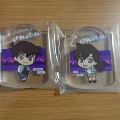 名探偵コナン　セガラッキーくじ　H賞　ゆらゆらアクリルブロック　毛利蘭　工藤新一