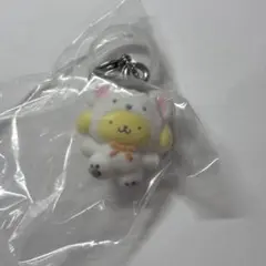 ふわふわスノーめじるしアクセサリー　サンリオ　ガチャガチャ　ポムポムプリン