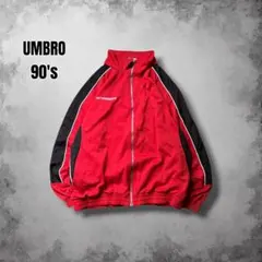 90s UMBROヴィンテージトラックジャケット 刺繍ロゴ ユーロサッカー