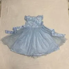 キッズドレス 140 水色 発表会 結婚式 フォーマル プリンセス