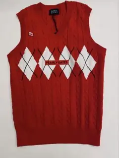 PEARLY GATES アーガイル柄ベスト M