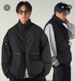 epic 2wayデタッチャブル600フィルパワー機能性中綿撥水ブルゾン