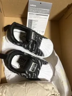 【新品未使用】adidas スーパースター360 I 12cm ゼブラ柄