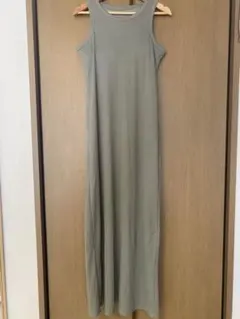 GRL ノースリーブロングワンピース DK1041 オリーブグリーン