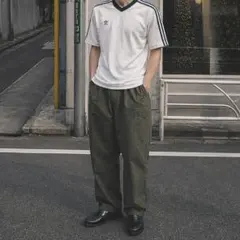 【90s adidas】vintage topsホワイト×ネイビー