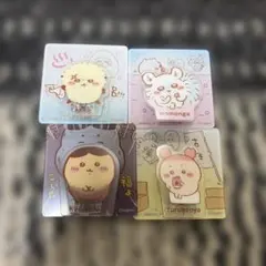 ちいかわ　アクリルシーンクリップビスケット 4個セット