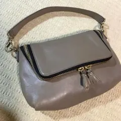 極美品　ANYA HINDMARCH 手提包　皮革　棕色