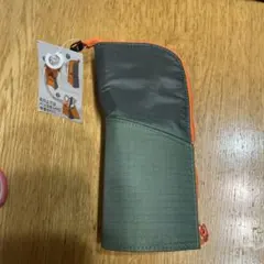 KOKUYO ネオクリッツ ペンケース カーキ×オレンジ