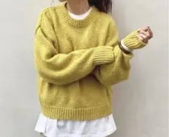 【週末限定セール】Ungrid カラーモヘア混ルーズニット