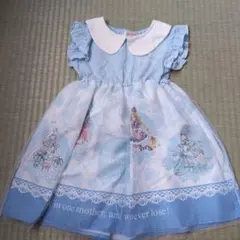 わんだふるぷりきゅあ 水色 プリンセス ワンピース 半袖 110cm