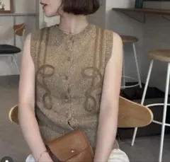 eaphi TAPE EMBROIDERY MIX KNIT - メルカリ