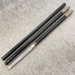 模造槍 模造刀 日本刀 三本継 刀剣 薙刀 分割式 穂先金属製 柄木製