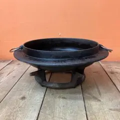 レトロ 七輪テーブル 炭火焼 大型 中古品 | Mercari