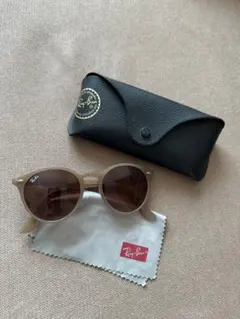 Ray-Ban ベージュ ラウンド型サングラス