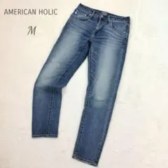 アメリカンホリック プレミアムデニム M ストレートデニム インディゴ