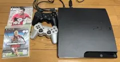 【動作確認済み】PS3 本体 ブラック CECH-3000A ソフト2つ付き