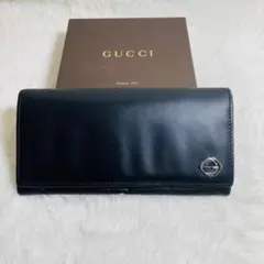 ☆極美品GUCCI レザー　 財布　 ブラック　 グッチシマ　 ウォレット