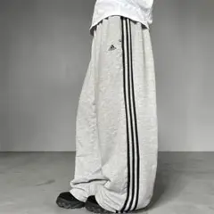 希少 00s adidas バギー スウェットパンツ ワイドレグ ストレート