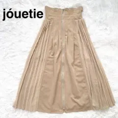 Jouetie ジュエティ　ハイウエスト　ZIP プリーツスカート　ベージュ Mのサムネイル