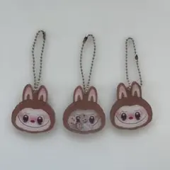 ラブブ　シャカシャカキーホルダー　3個セット
