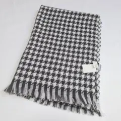 （未使用）COMME CA ISM/コムサイズム 大判ストール 千鳥格子柄